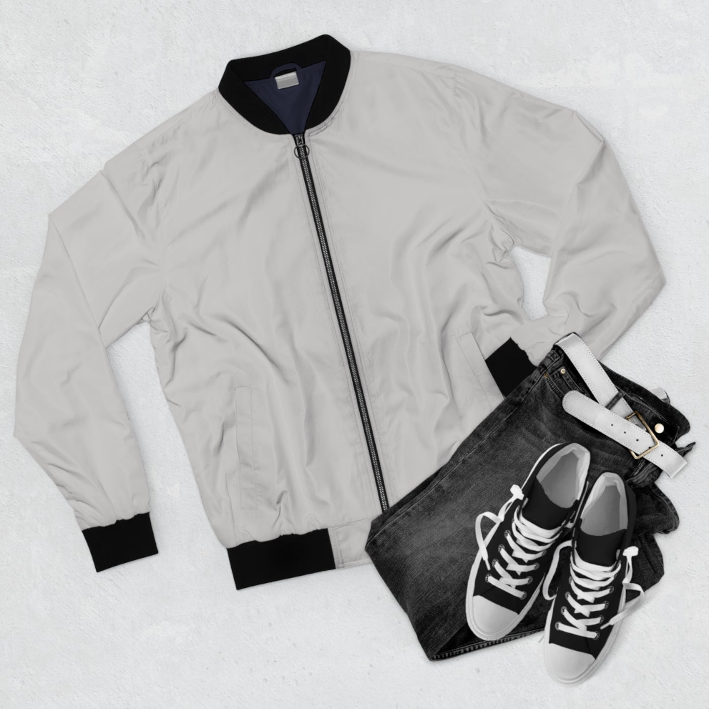 Bomber Jacket — Gothic Tree Graveyard Illustration